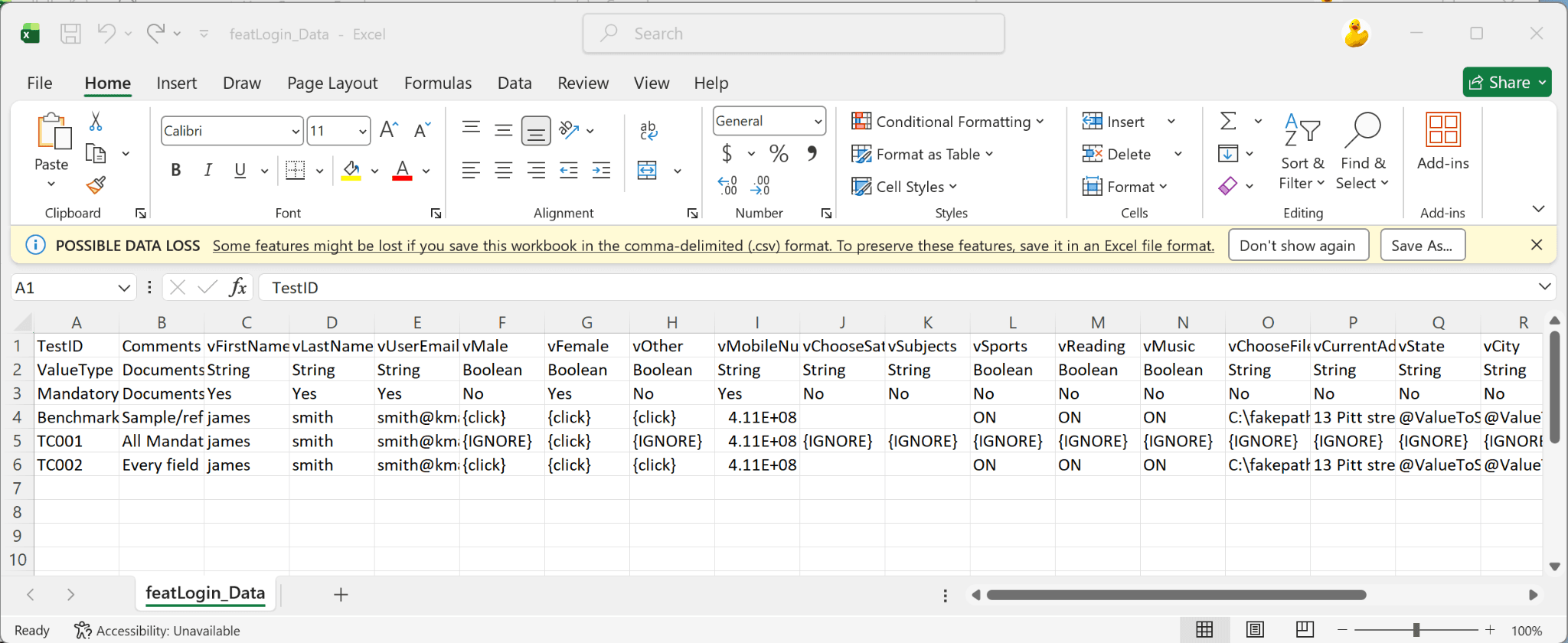 Generated editable UI scenario dataset